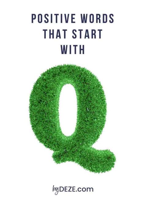 135 Positive Words That Start With Q Bydeze
