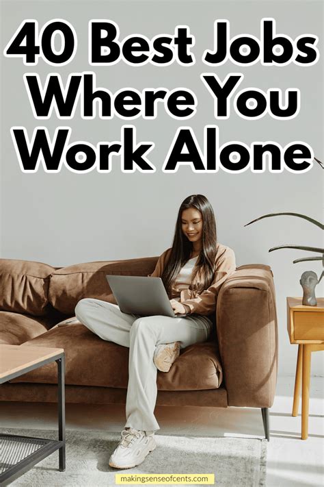 40 Best Jobs Where You Work Alone 40 Best Jobs Where You Work Alone