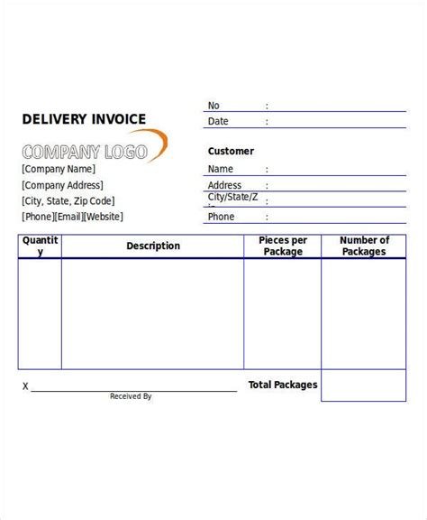 5 Delivery Invoice Templates Free Samples Examples Format Download 5 Delivery Invoice Templates Free Samples Examples Format Download