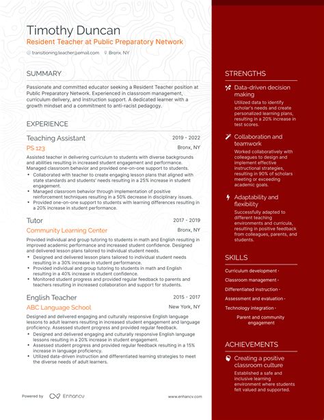 5 Transitioning Teacher Resume Examples Guide For 2023 5 Transitioning Teacher Resume Examples Guide For 2023