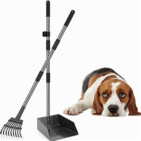 Amazon Com Sunlax Pooper Scooper Durable Dog Poop Scoop Long Handle Tray And Rake Set For Amazon Com Sunlax Pooper Scooper Durable Dog Poop Scoop Long Handle Tray And Rake Set For