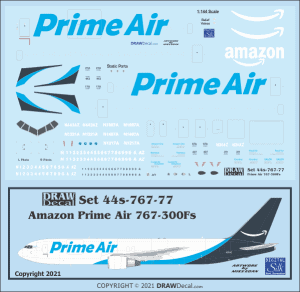 Amazon Prime Air A330 300Fs Draw Decal Amazon Prime Air A330 300Fs Draw Decal