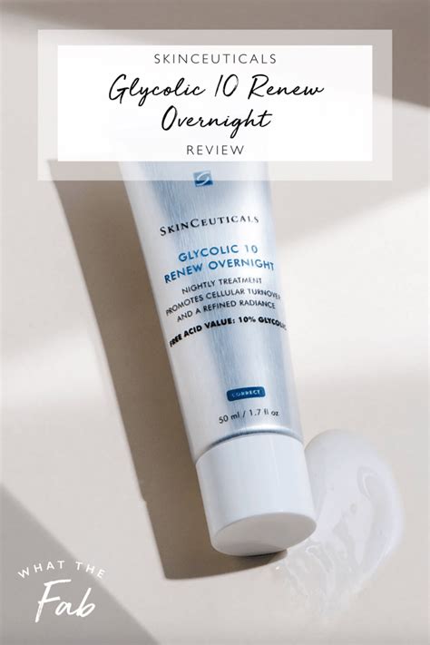 An Honest Skinceuticals Glycolic 10 Renew Overnight Review