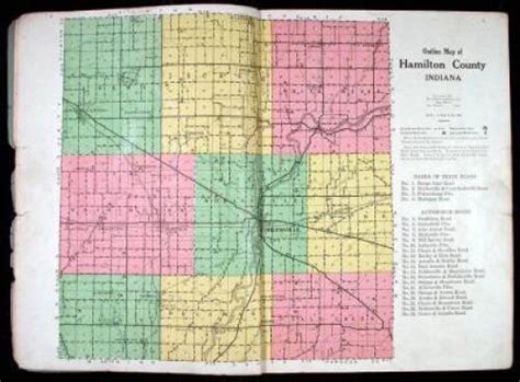 Atlas And Plat Book Of Hamilton County Indiana Containing Outline Map Atlas And Plat Book Of Hamilton County Indiana Containing Outline Map