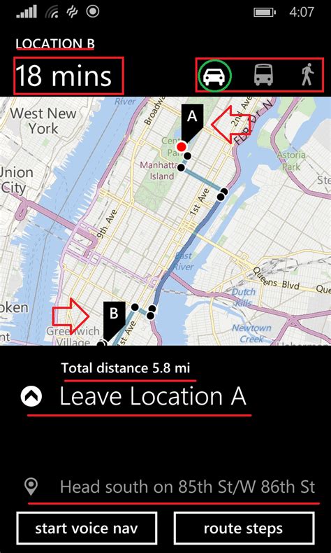 Bing Maps And Directions