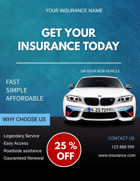 Car Insurance Flyer Template Postermywall Car Insurance Flyer Template Postermywall