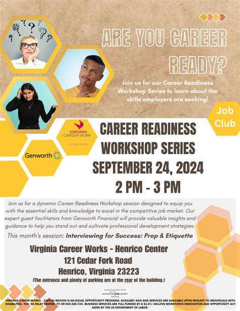 Career Readiness Workshop September 2024 Virginia Career Works Capital Region Career Readiness Workshop September 2024 Virginia Career Works Capital Region