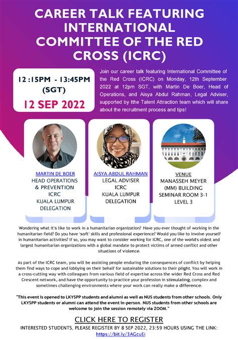 Career Webinars International Committee Of The Red Cross Icrc