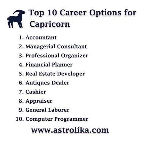 Careers Capricorn