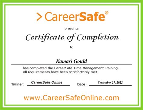 Careers With Certificate