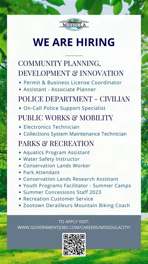 City Of Missoula Careers
