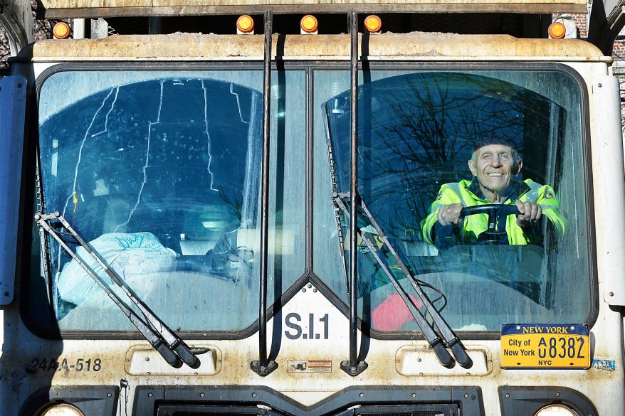 City S Longest Serving Sanitation Worker Keeps On Trucking City S Longest Serving Sanitation Worker Keeps On Trucking