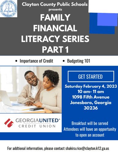 Clayton County Public Schools Presents Family Financial Literacy Series Clayton County Public Schools Presents Family Financial Literacy Series