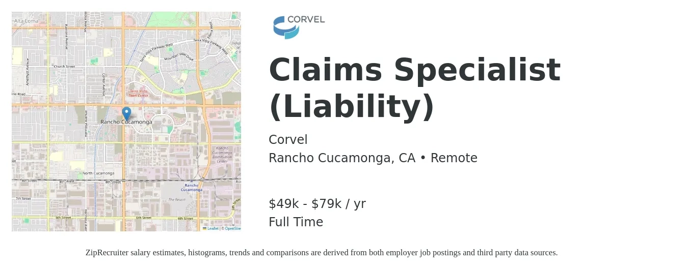 Corvel Senior Liability Claims Specialist Job Rancho Cucamonga Corvel Senior Liability Claims Specialist Job Rancho Cucamonga