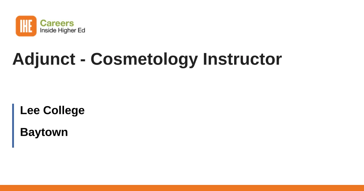 Cosmetology Instructor Careers