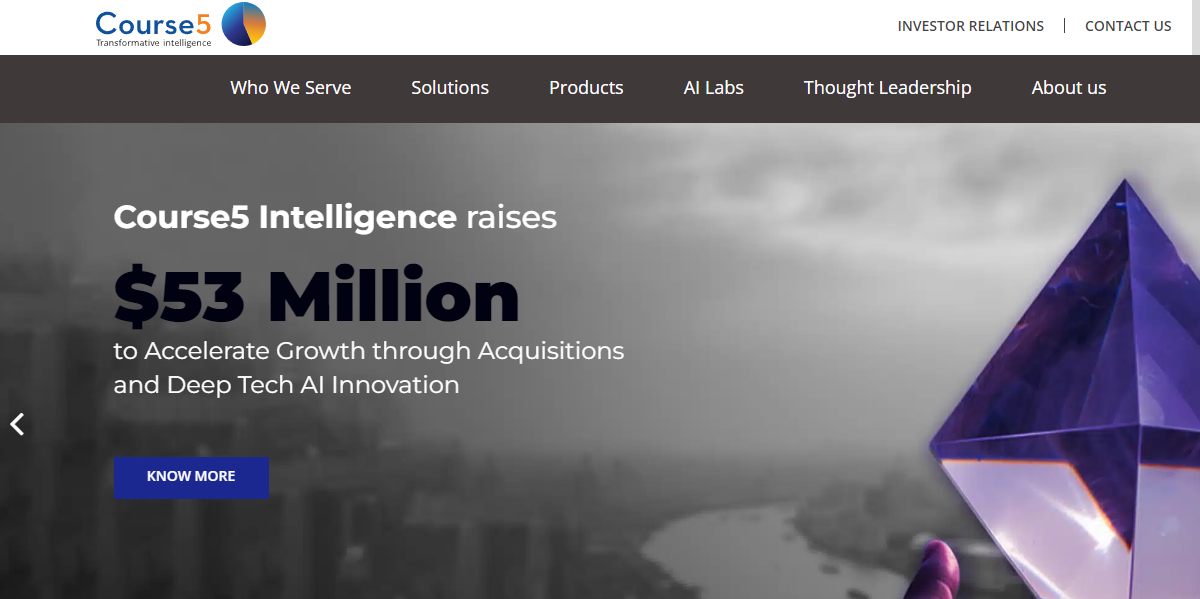 Course5 Intelligence Completes Fund Raise Of Usd 53 Million With Second Close Led By Nuvama Private Equity Course5 Intelligence Completes Fund Raise Of Usd 53 Million With Second Close Led By Nuvama Private Equity