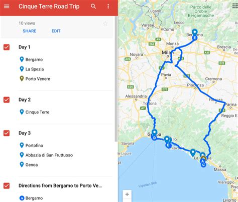 Create Itinerary In Google Maps