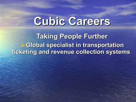 Cubic Careers