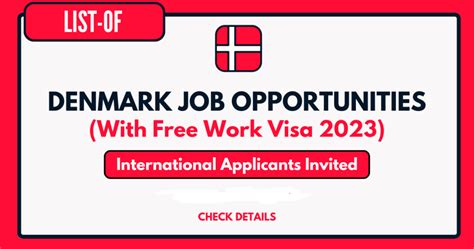 Denmark Jobs 2023 For International Applicants With Free Work Visa Denmark Jobs 2023 For International Applicants With Free Work Visa