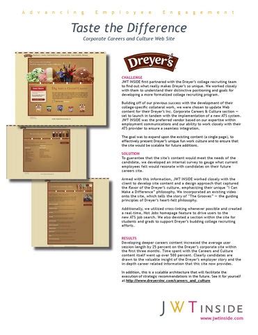 Dreyer's Careers