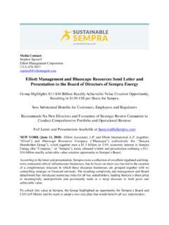 Elliott Management And Bluescape Resources Send Elliott Management Elliott Management And Bluescape Resources Send Elliott Management
