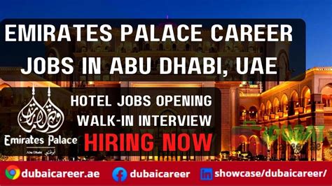 Emirates Palace Careers In Dubai || 100% Free Hiring (Hotel Jobs ... Emirates Palace Careers In Dubai || 100% Free Hiring (Hotel Jobs ...
