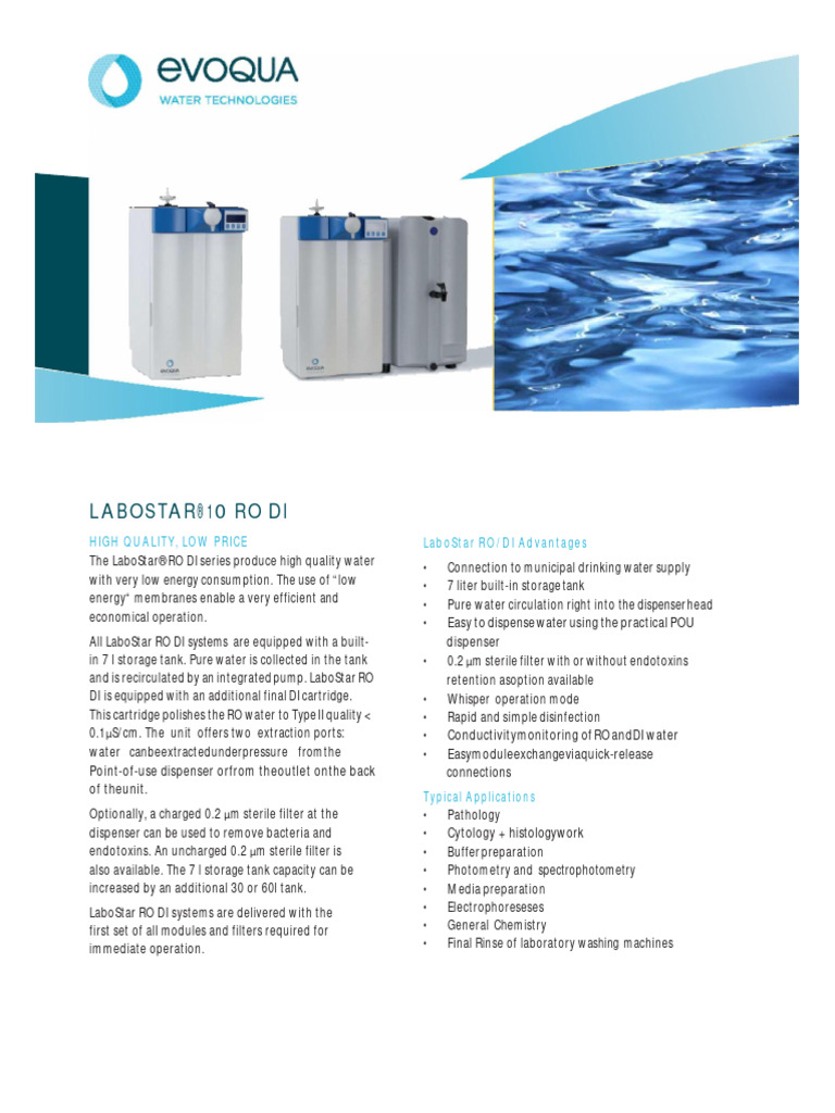 Evoqua Water Treatment System Labostar Ro Di 3 835 04 Evoqua Water Treatment System Labostar Ro Di 3 835 04