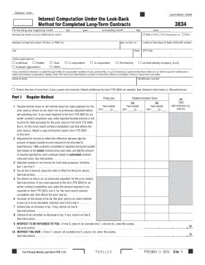 Fillable Online 2012 Form 3834 Fax Email Print Pdffiller Fillable Online 2012 Form 3834 Fax Email Print Pdffiller