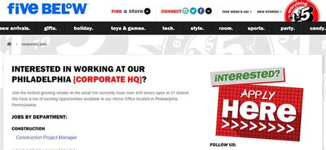 Fivebelow.com/Careers
