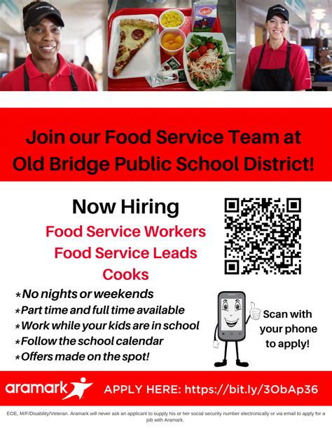 Food Services Employment Information Aramark Old Bridge Township Public Schools Food Services Employment Information Aramark Old Bridge Township Public Schools