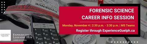 Forensic Science Career Info Session College Of Biological Science Forensic Science Career Info Session College Of Biological Science