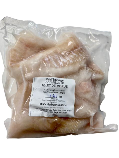 Frozen Cod Fillets Misty Harbour Seafood Frozen Cod Fillets Misty Harbour Seafood