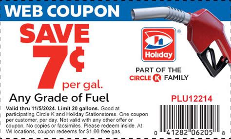 Gas Savings Coupon Holiday Stationstores
