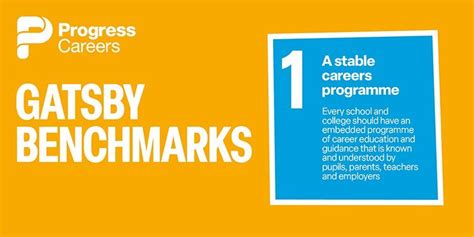 Gatsby Benchmark 1 A Stable Careers Programme Gatsby Benchmark 1 A Stable Careers Programme