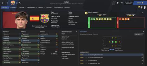 Gavi Fm 2021 Wonderkid Player Profile Fmstory Gavi Fm 2021 Wonderkid Player Profile Fmstory