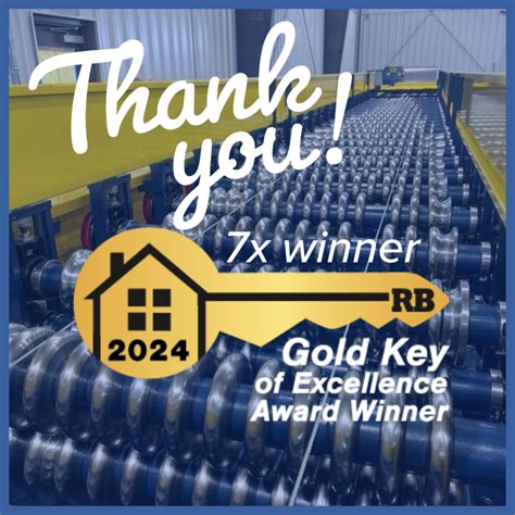 Gold Key Recipient 7 Years In A Row Mrs Metal Rollforming Systems Gold Key Recipient 7 Years In A Row Mrs Metal Rollforming Systems