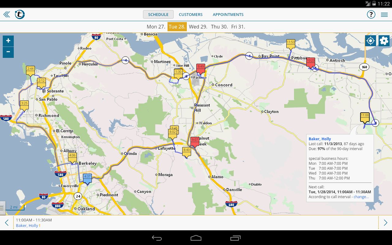 Google Maps Route Planning