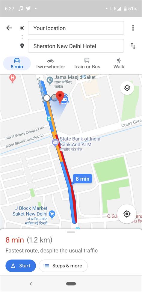 Google Maps Tests Directions Screen With Refreshed Material Design