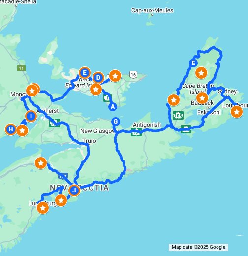 Google Maps Trip Itinerary