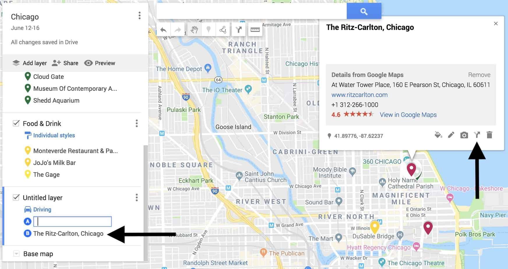 Google Trip Map Planner
