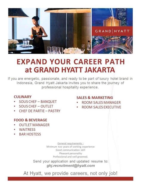 Grand Hyatt Jakarta Hhrma Hotel Job Vacancy Indonesia Grand Hyatt Jakarta Hhrma Hotel Job Vacancy Indonesia