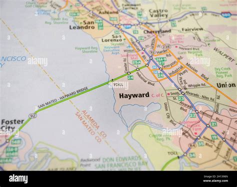 Hayward California Map Hayward California Map