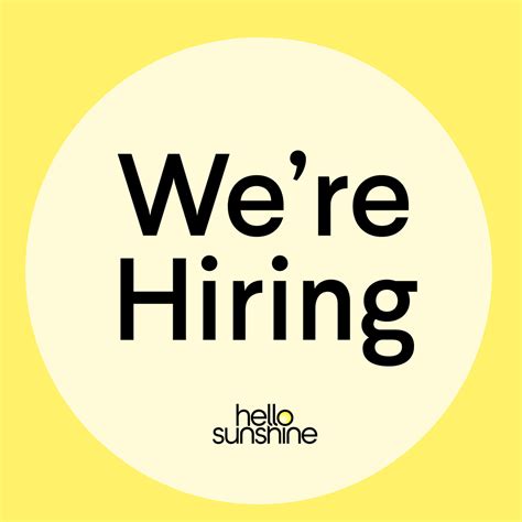 Hello Sunshine Careers