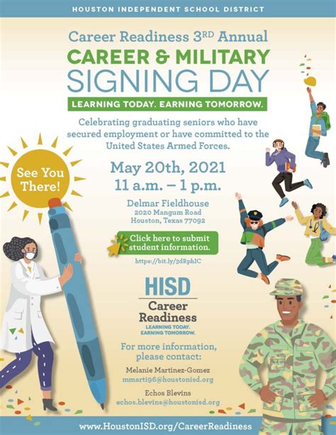 Hisd Career And Military Signing Day Set For May 20 News Blog Hisd Career And Military Signing Day Set For May 20 News Blog