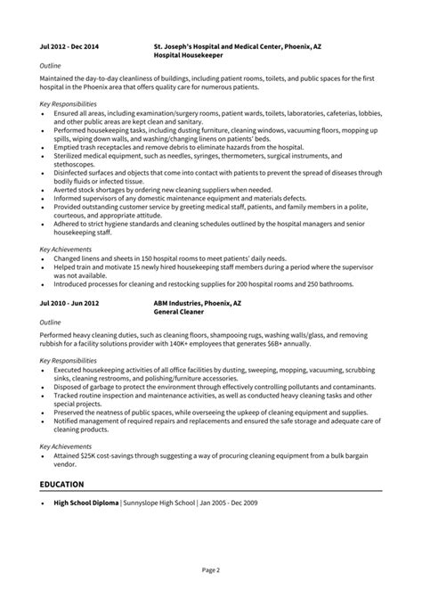 Hospital Housekeeping Job Description For Resume At Sue Pulaski Blog Hospital Housekeeping Job Description For Resume At Sue Pulaski Blog