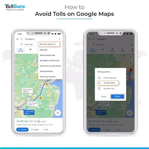 How To Avoid Tolls On Google Maps 6 Steps With Pictures