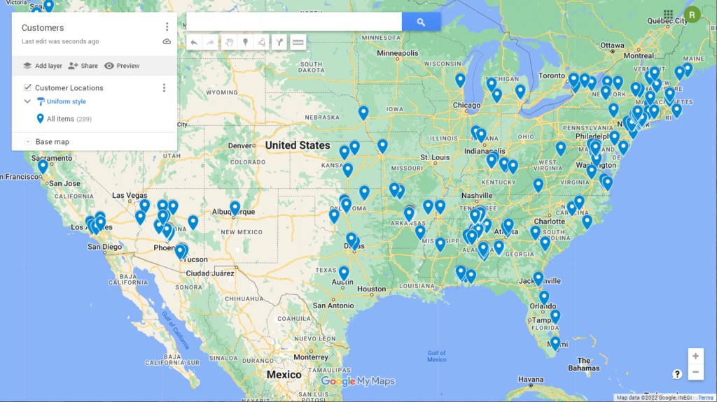 How To Create A Map With Several Locations