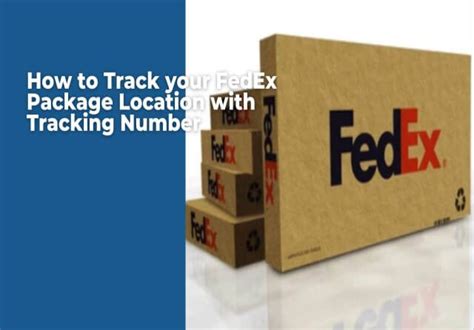 How To Track Your Fedex Package Location With Tracking Number Clinchbase