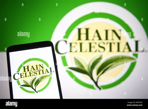 In This Photo Illustration Hain Celestial Group Logo Is Seen Displayed In This Photo Illustration Hain Celestial Group Logo Is Seen Displayed