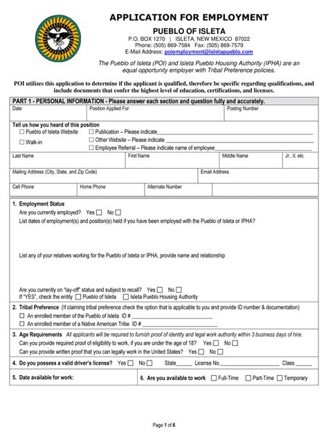 Isleta Pueblo Careers